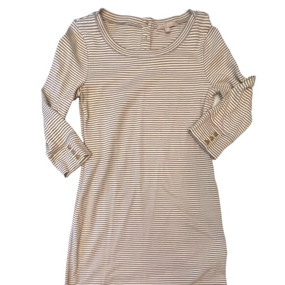 Chic Banana Republic Stripe Dress Size Medium - Picture 1 of 9